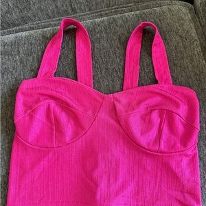 Pink Women's Bustier Top